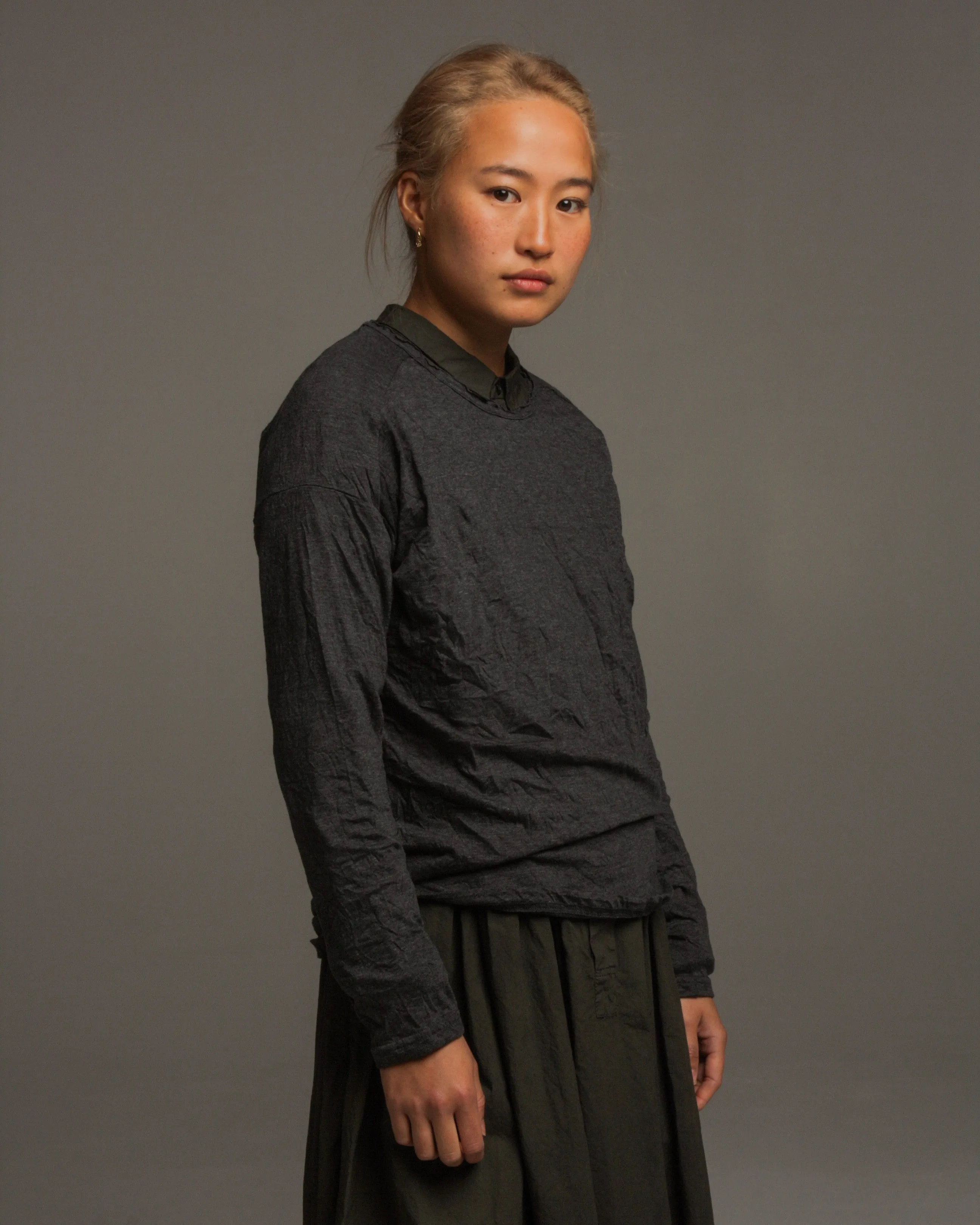 Stone Cotton Knit Pullover