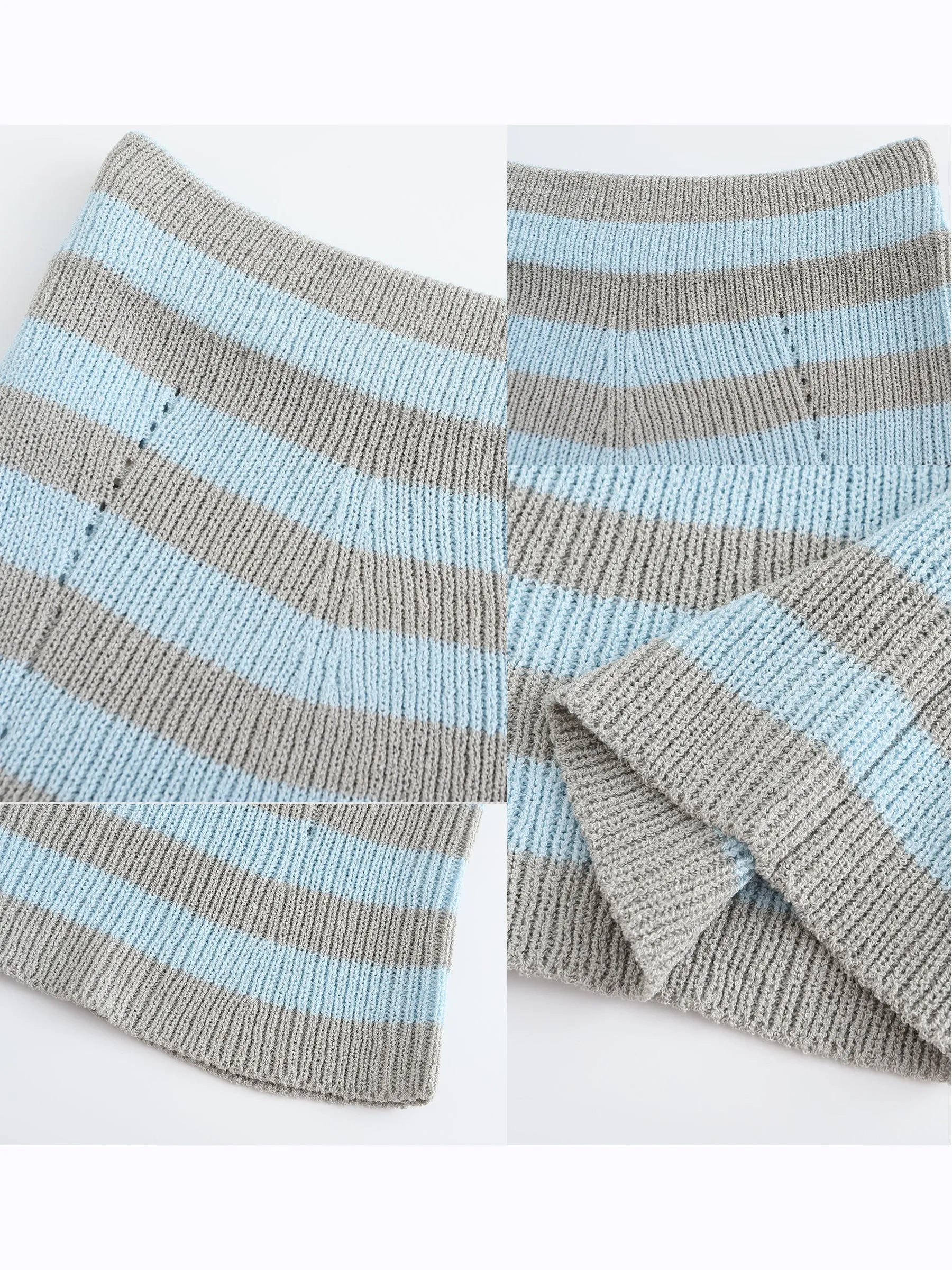 Strapless Striped Knit Top