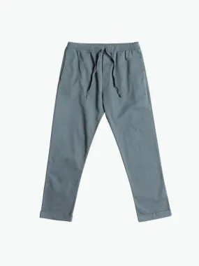 Stretch-Cotton Slim-Fit Drawstring Trousers Grey