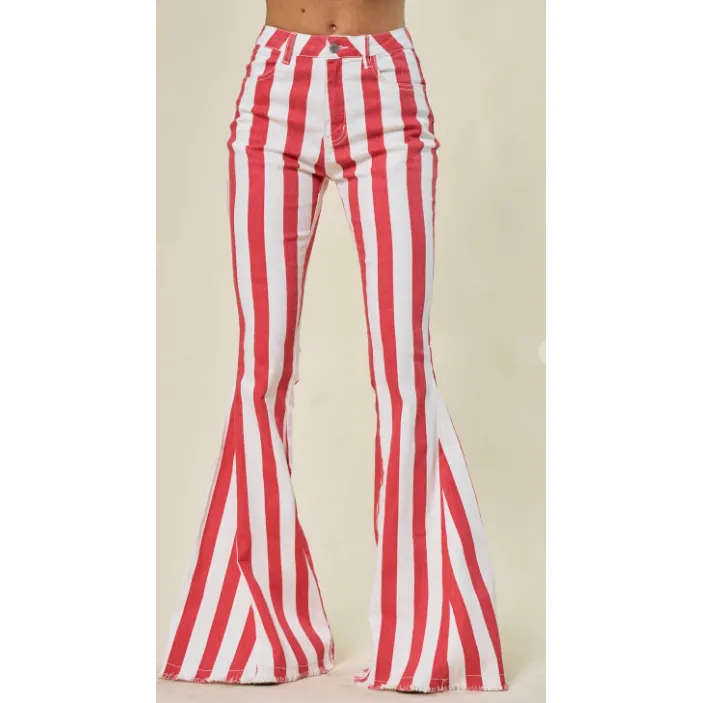 Striped Kentucky Bell-bottoms