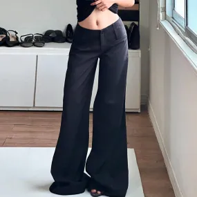 Sunni Wide-Leg Suit Pants