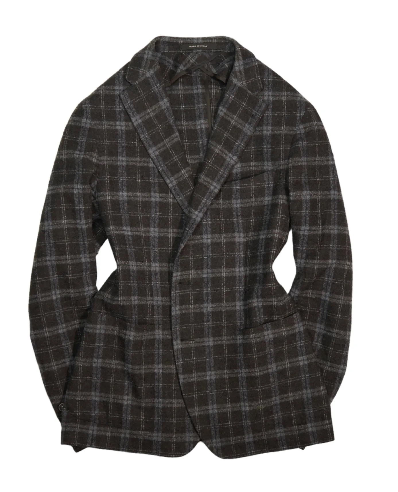 Tagliatore - Brown/Blue Checked Virgin Wool Sports Jacket 52