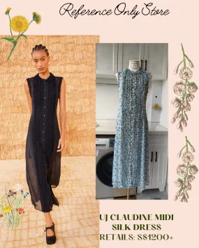 UJ Claudine Silk Midi Dress