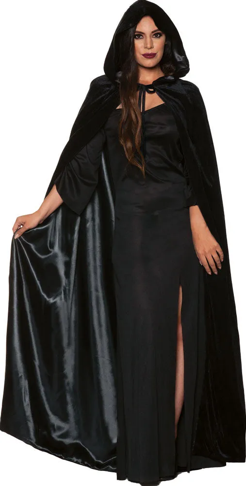 Velvet Hooded Cape w/ Lining (Adult)