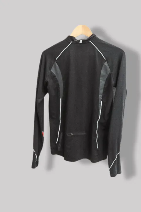 Vintage Torez 1/4 zip womens black sport long sleeve top S
