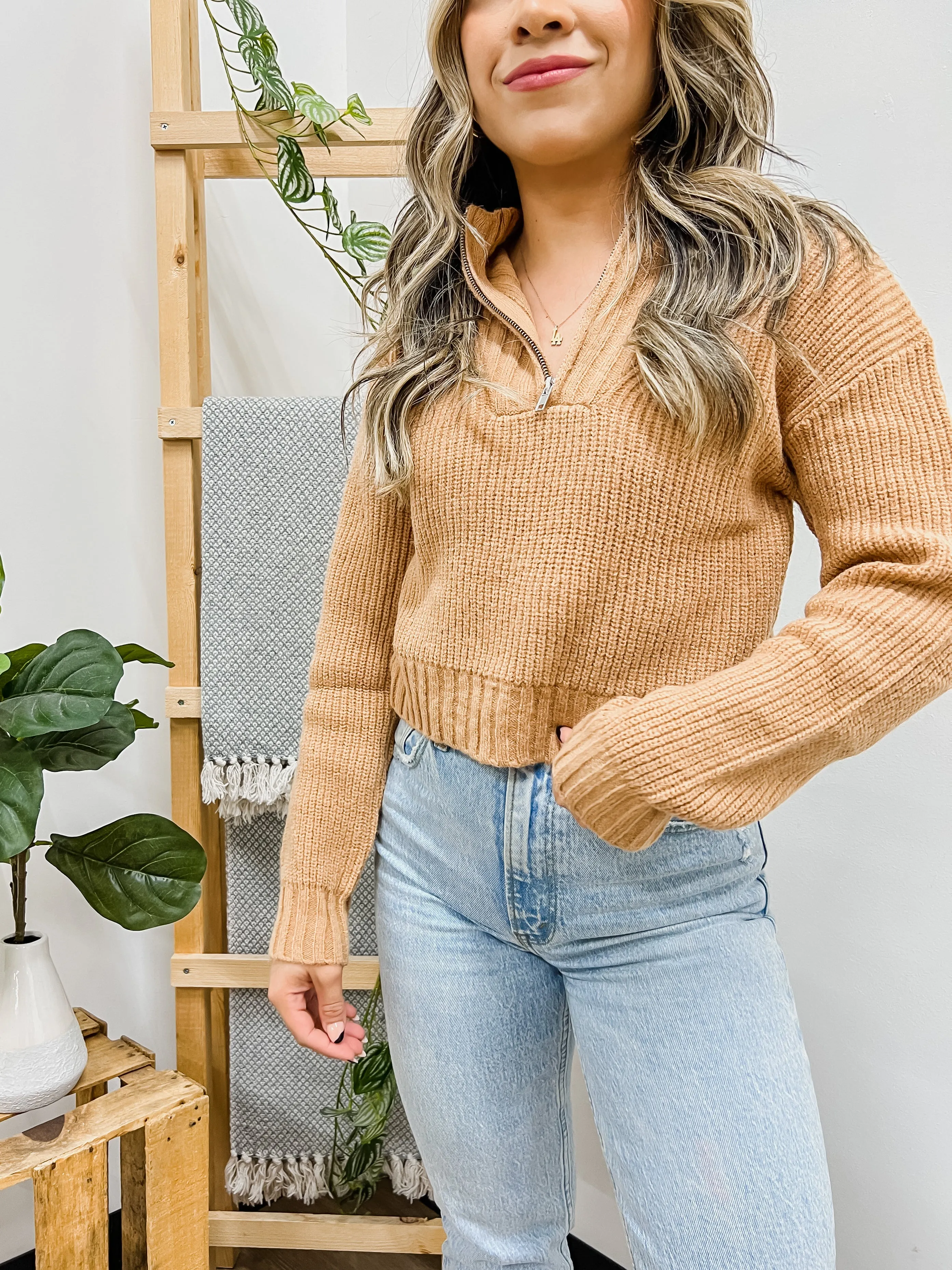 Whitney Half Zip Sweater