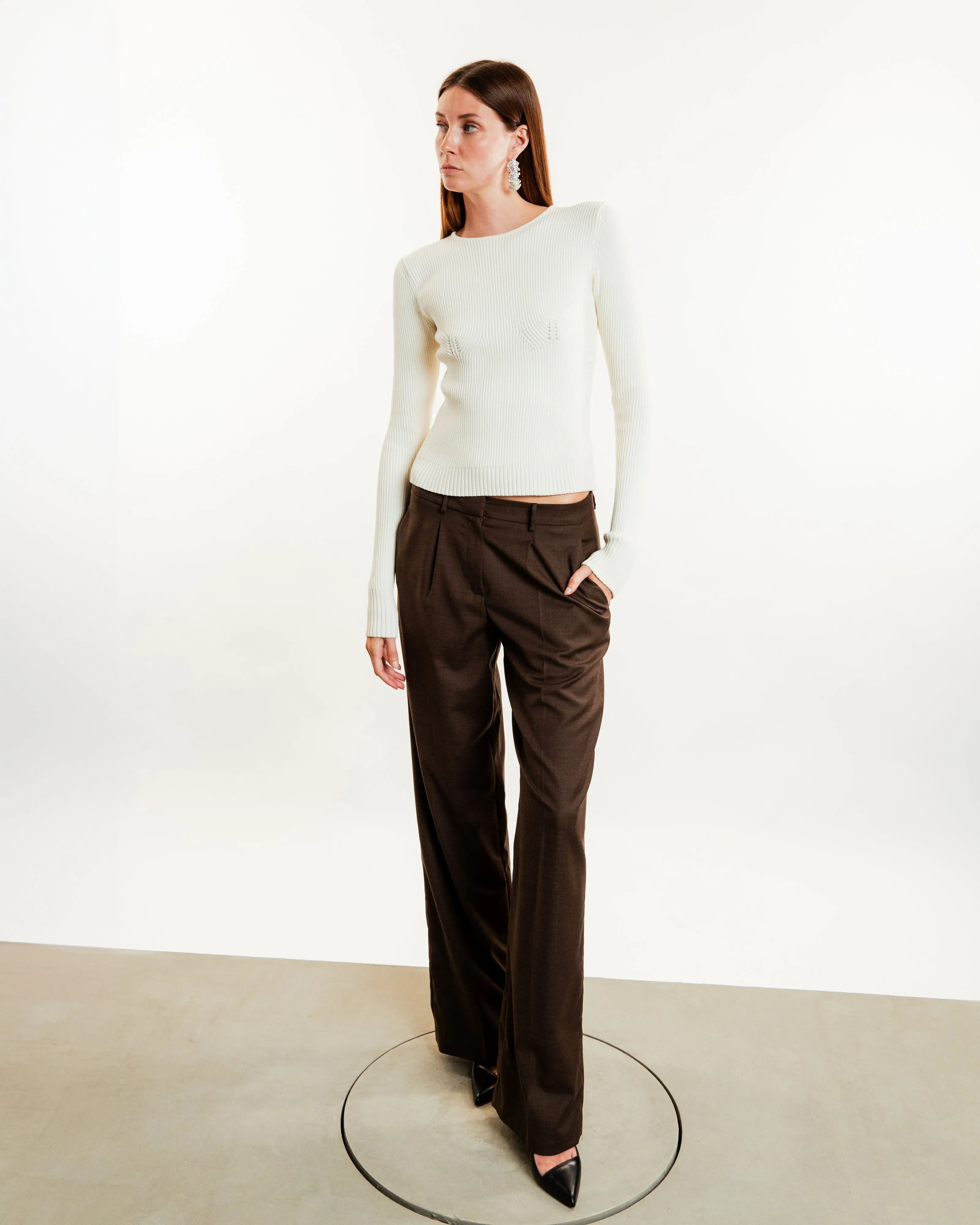 Wide-Leg Tailored Pants