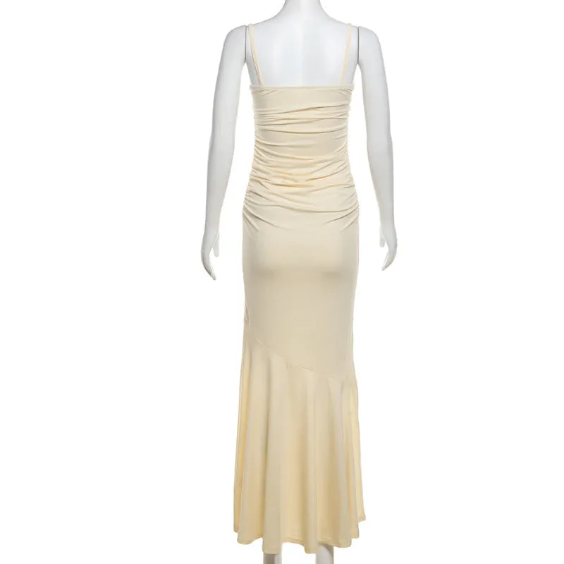Women V-Neck Floral Cami Formal Dress