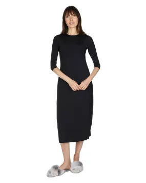 Women's Silky-Smooth Bonded 3/4-Sleeve 48" Slip Dress