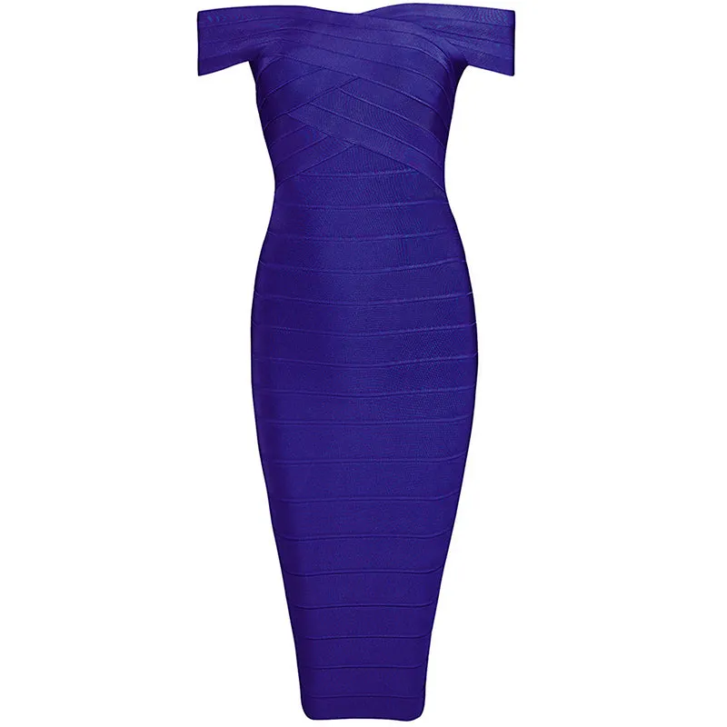 Women's Summer Off-Shoulder Sheath Sleeveless Dress