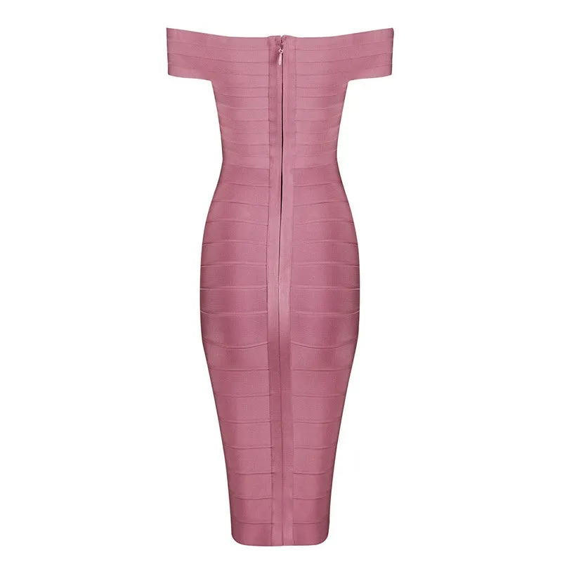 Women's Summer Off-Shoulder Sheath Sleeveless Dress
