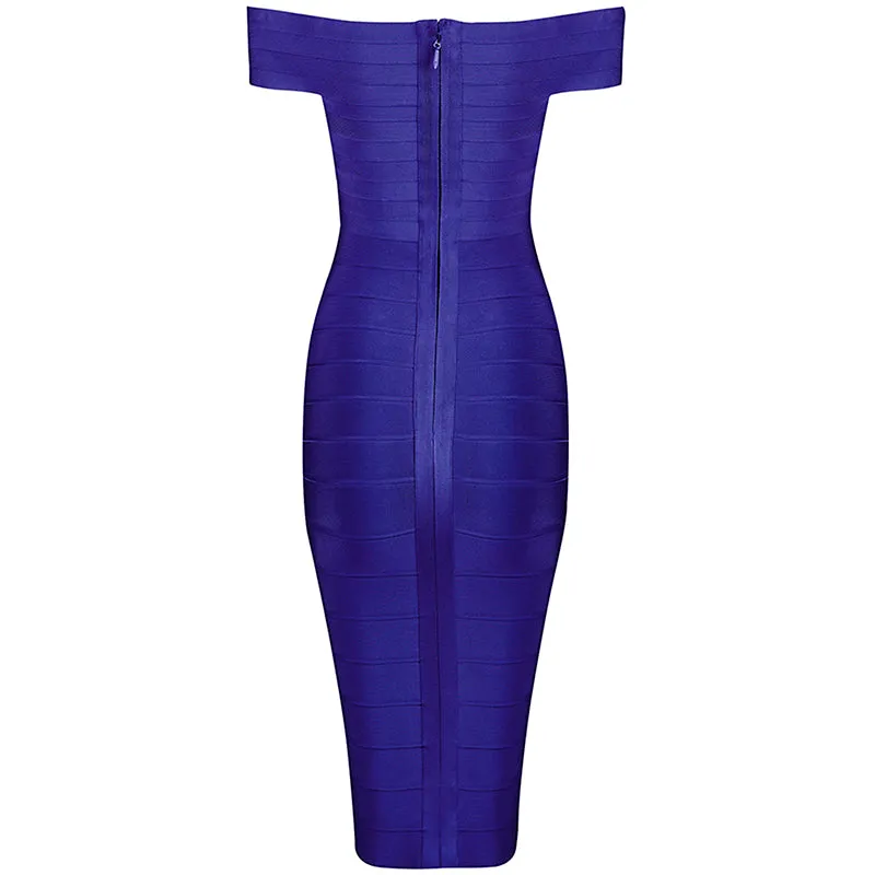 Women's Summer Off-Shoulder Sheath Sleeveless Dress