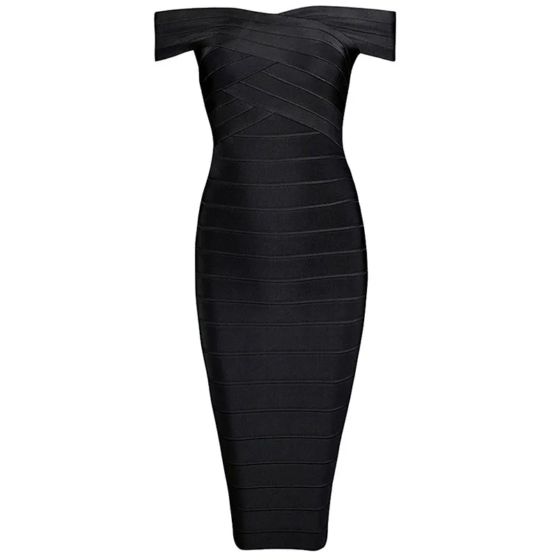 Women's Summer Off-Shoulder Sheath Sleeveless Dress
