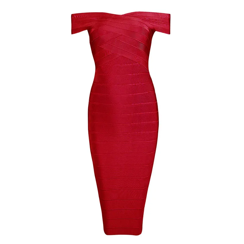 Women's Summer Off-Shoulder Sheath Sleeveless Dress