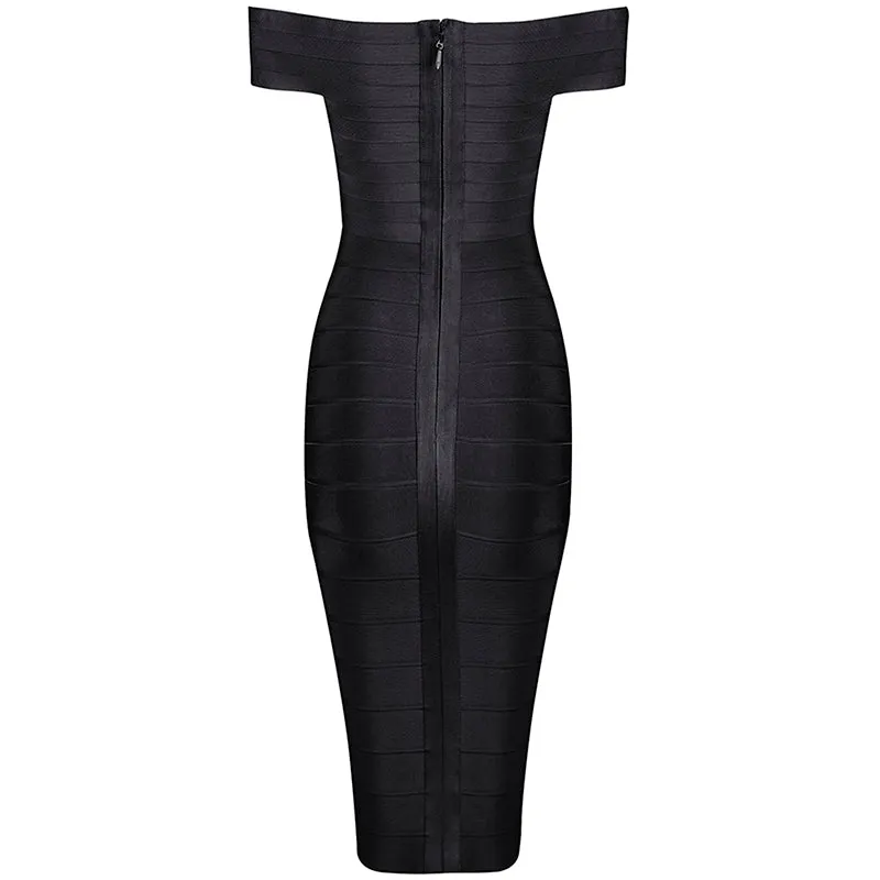 Women's Summer Off-Shoulder Sheath Sleeveless Dress