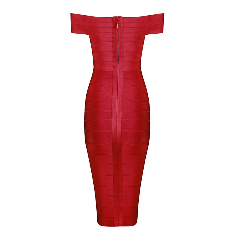 Women's Summer Off-Shoulder Sheath Sleeveless Dress